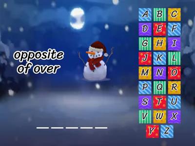 K Spelling Words 12/9