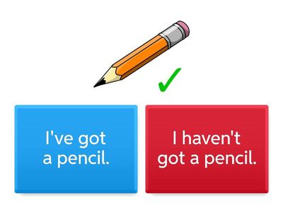 BH1 Unit 1 - I've got / I haven't got