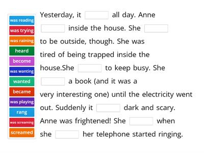 Past simple vs Past continuous