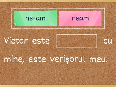 Scriere corectă: neam/ne-am, nea/ne-a