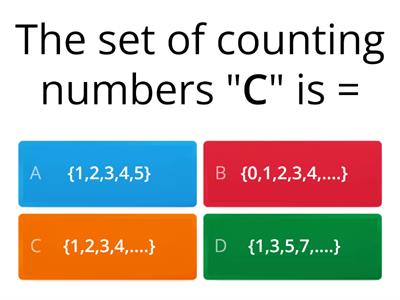 the set of natural numbers