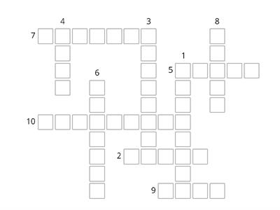CRUCIGRAMA UNIT5  4TH