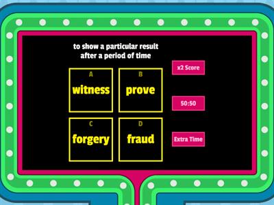 10B Crime Vocabulary