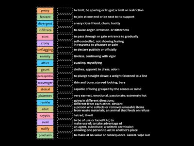  Vocabulary Workshop ~ Level C: Unit 8 {Definitions}