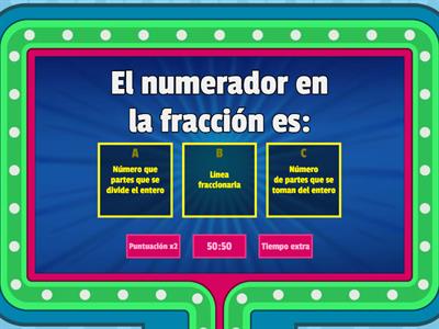 Fracciones 3° básico