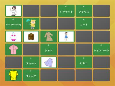 Common clothing in Japanese　