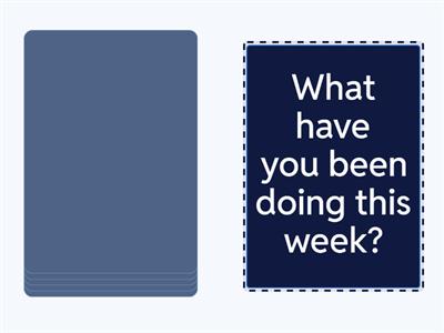 Present perfect continuous questions