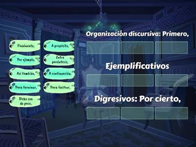 Conectores discursivos estructuradores