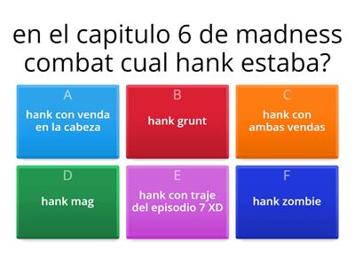 cuestionario de madness combat