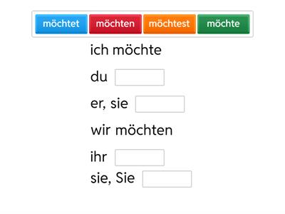 möchten