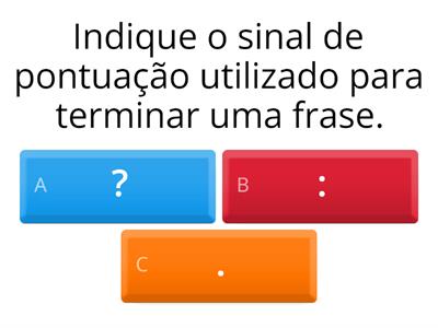 Quiz - Sinais de pontuação