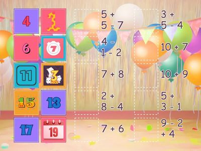 Cộng trừ phạm vi 20