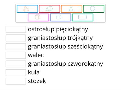 bryły- rozpoznawanie i nazywanie