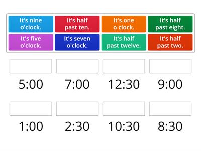 What time is it ? Bugs team 3 Unit 4 L2