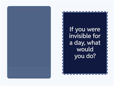 Second conditional... 