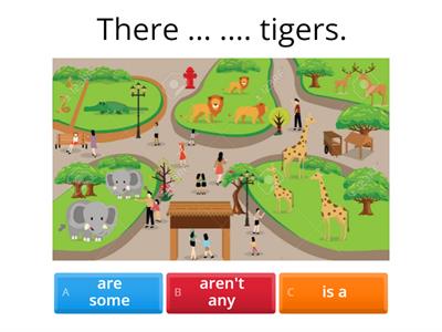There are some/ There aren't any zoo