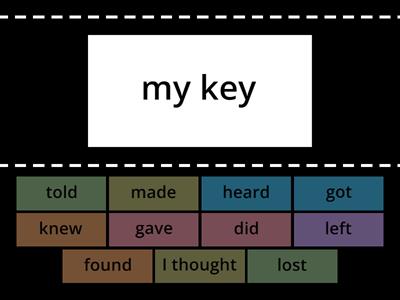 irregular verbs phrases