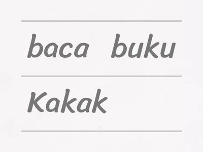 Menyusun Kalimat (Calistung TK)