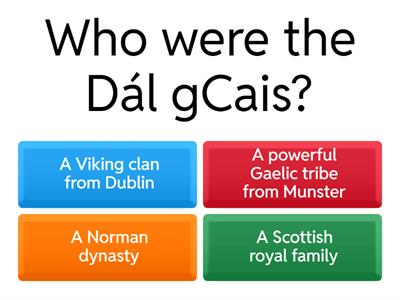 Brian Boru – Multiple Choice Quiz