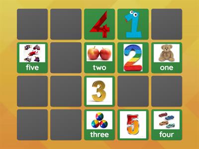 Numbers 1-10 memory kopia