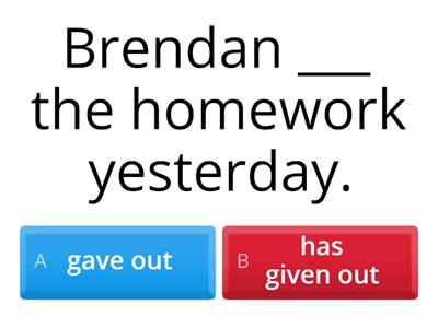 past simple & present perfect