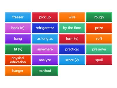 just imagine, unit 3p. 87 vocabulary