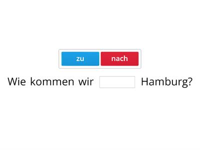 Zu oder nach?