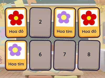 Bé hãy tìm cặp hoa giống nhau