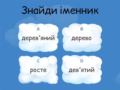 Частини мови. 2 клас