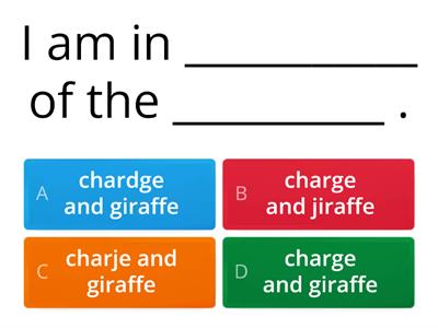 Game 41 (Wilson Step 7: 7.2) -dge and -ge spelling quiz