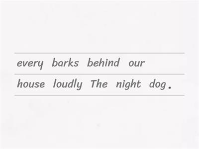 Englanti, sanajärjestys  