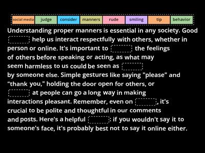 EAP I1 M1 Society Vocab Cloze Review