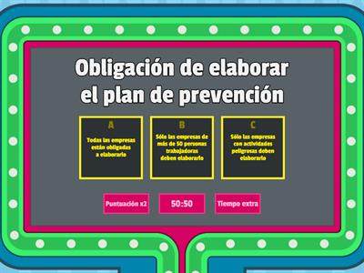 Derechos y deberes PRL (concurso preguntas)