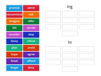 ing or to? (Gerund vs Infinitive) - B1