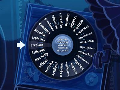 Words that have si, ci & ti