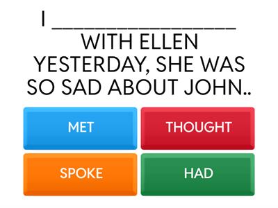 Irregular Verbs - Simple Past