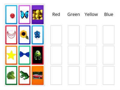 Sorting colors properties of objects