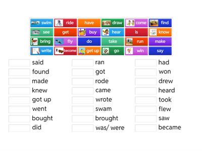 OG2 - U15 - Irregular Past Tense Verbs