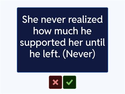 Inversions with other expressions - Advanced