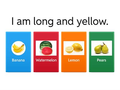 What FRUIT OR VEGETABLE am I?