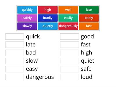 Adjectives/ Adverbs  Прилагательные/ Наречия easy