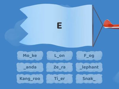 Choose the missing letters 