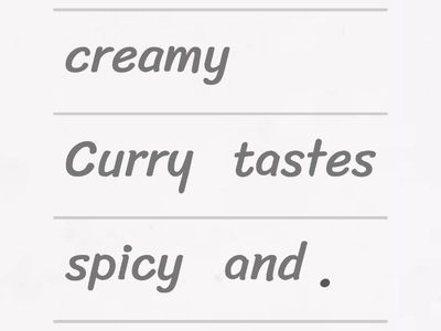S1 U3 Food Sentence patterns for describing food (1)