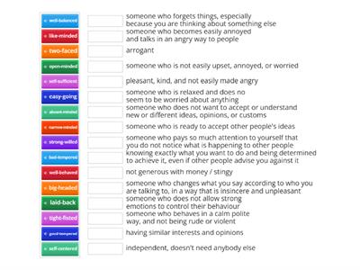 EF Upper Unit 1B compound adjectives 