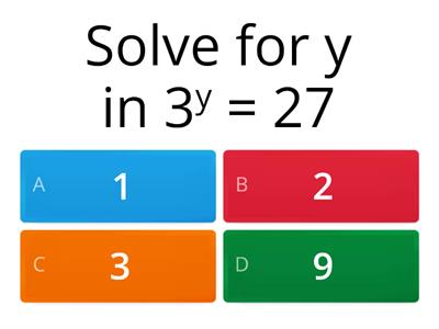 INDEX NOTATION: Solve  Equations Involving Indices