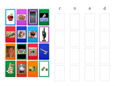 CKLA 3 /c,o,a,d/ Sound Sort