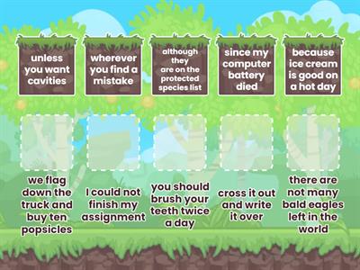 Matching Dependent and Independent Clauses