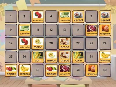 Food Memory game