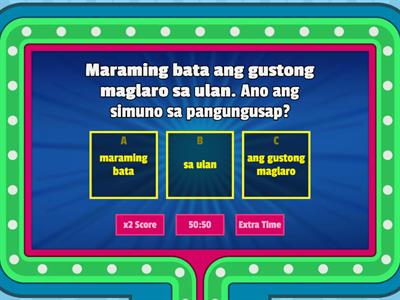 Bahagi ng Pangungusap