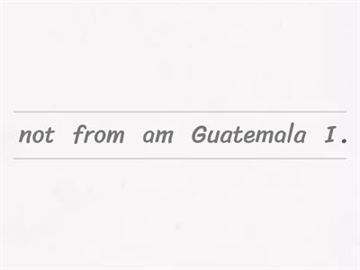 Unjumble - to be (negative)